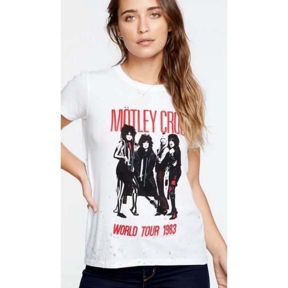 Chaser Motley Crue World Tour Graphic Tee - Picture 1 of 7